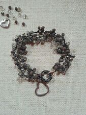 Bracciale uncinetto cristalli usato  Vallelaghi