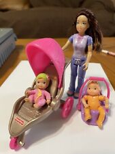 Carrinho de bebê Fisher Price Loving Family Teenage sitter 2" suporte de assento de carro HTF comprar usado  Enviando para Brazil