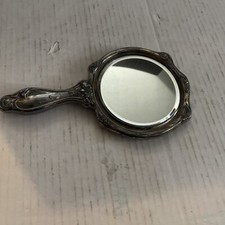 Vintage Lily Flower Repose Placa de Prata Martelada Espelho de Mão Chanfrado 5,5” Por 10” comprar usado  Enviando para Brazil