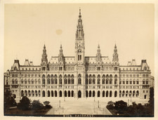 Autriche, Vienne, Wien, Le Rathaus, l'Hôtel de Ville    Vintage albumin pri comprar usado  Enviando para Brazil