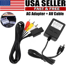 Conjunto de cabo adaptador fonte de alimentação cabo áudio + cabo CA para Super Nintendo SNES jogo AV RCA, usado comprar usado  Enviando para Brazil