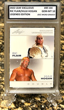 CARTÃO LENDÁRIO EXCLUSIVO FOLHA DUPLA GEMAS CLASSIFICADO-MT 10 Hulk Hogan & Ric Flair 2022 comprar usado  Enviando para Brazil