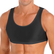 Homens Sem Mangas Muscle Half T-shirts Basic Tanque Crop Top Colete Esporte Academia Fitness comprar usado  Enviando para Brazil