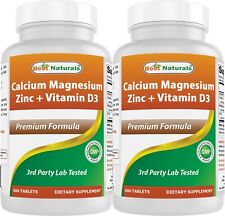 Usado, Pacote com 2 Best Naturals cálcio magnésio zinco com vitamina D3, 300 comprimidos comprar usado Usado, Pacote com 2 Best Naturals cálcio magnésio zinco com vitamina D3, 300 comprimidos comprar usado  Enviando para Brazil