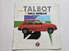 Talbot simca sunbeam for sale  NUNEATON
