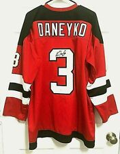 Camiseta de hóquei personalizada KEN DANEYKO Mr. Devil 3 New Jersey Devil masculina assinada JSA GG  comprar usado  Enviando para Brazil