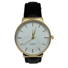 Reloj de cuarzo de acero inoxidable resistente al agua para joyería de moda en negro segunda mano  Embacar hacia Mexico