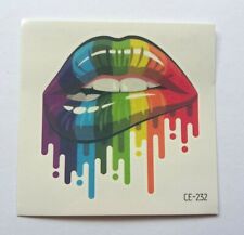 Regenbogen lippen temporäres gebraucht kaufen  Versand nach Germany