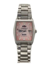 Orient NQAC-Q1 3 estrelas relógio automático feminino mostrador rosa quadrado analógico do Japão comprar usado  Enviando para Brazil