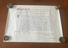 Queen elizabeth signature for sale  CAMBRIDGE