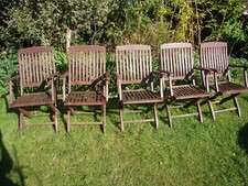 Hardwood folding garden for sale  TADLEY