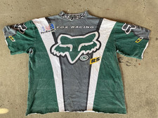 CAMISA DE MOTOCROSS MASCULINA GRANDE USADA VINTAGE DÉCADA DE 1990 FOX RS AMA PRO RACING GREEN RACE comprar usado  Enviando para Brazil