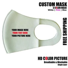 Máscara facial personalizada foto capa máscara lavável reutilizável máscara de imagem personalizada comprar usado  Enviando para Brazil