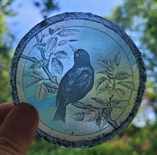 Stained glass blackbird for sale  BATTLE