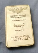 Barra de ouro Fort Knox Donald Trump homem presidente dos EUA Estados Unidos da América C antiga comprar usado  Enviando para Brazil