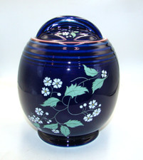 Jarro de biscoito Hall China Blue Garden cinco bandas como está, usado comprar usado  Enviando para Brazil