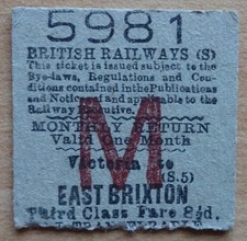 Railway ticket victoria for sale  MARKET DRAYTON
