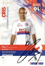 photo dédicacée autographe,autogramm, signed football CRIS LYON comprar usado  Enviando para Brazil