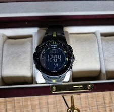 Sensor solar triplo Casio Pro Trek PRW3000-2JF japonês Protrek preto/verde, usado comprar usado  Enviando para Brazil