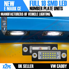 VW CADDY PLACA DE MATRÍCULA LED 100% LIVRE DE ERROS BRANCO BRILHANTE 18 SUPER LED'S CANBUS comprar usado  Enviando para Brazil