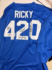 CAMISA DE HÓQUEI TRAILER PARK BOYS ELENCO ASSINADA RICKY 420 CERTIFICADO DE AUTENTICIDADE (5 AUTOS, MR. LAHEY +), usado comprar usado  Enviando para Brazil