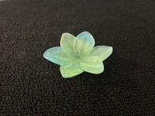 Fleur verte cristal d'occasion  Baccarat