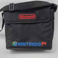Bolsa de viagem Nintendo 64 N64 logotipo bordado com alça fabricante de equipamento original -A+, usado comprar usado  Enviando para Brazil
