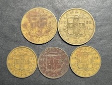 Coleção de Moedas Jamaica Lote De 5 Meio Um Penny Baixo Vintage Raro Mundo Estrangeiro comprar usado Coleção de Moedas Jamaica Lote De 5 Meio Um Penny Baixo Vintage Raro Mundo Estrangeiro comprar usado  Enviando para Brazil