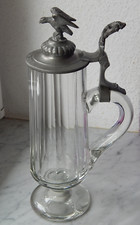 Bierkrug kristall zinndeckel gebraucht kaufen  Bornich, Dahlheim, Kestert