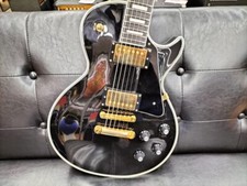 Guitarra elétrica EDWARDS by ESP E-LP-CTM Black Gold Hardware LP tipo personalizado sólida comprar usado  Enviando para Brazil