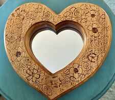 Wooden heart mirror for sale  Delaware