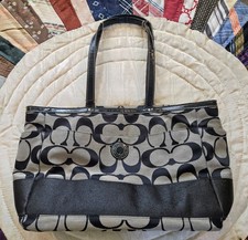 Coach black grey for sale  Ashtabula