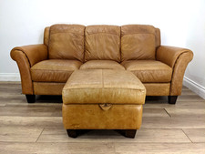 Sofa seater caramel for sale  BRISTOL