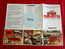 Usado, N°4044 /  VAUXHALL CHEVETTE  / dépliant en français 1975 comprar usado  Enviando para Brazil