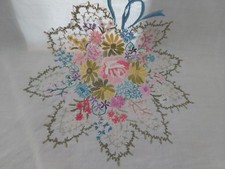 Vintage embroidered floral for sale  BIRMINGHAM
