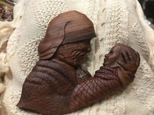Madre Teresa de madeira esculpida à mão vintage, usado comprar usado  Enviando para Brazil