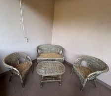 Set giardino rattan usato  Borgosesia
