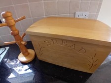 Wood bread bin for sale  NEWARK
