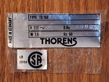 Thorens 160 original for sale  Salem