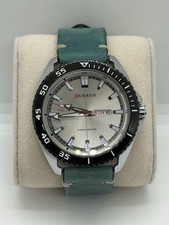 Curren M-8272 relógio cronômetro mostrador prata pulseira verde precisa de bateria comprar usado  Enviando para Brazil