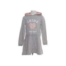 H&M, sukienka z kapturem, rozmiar: 122/128, szara, bawełna/poliester/wiskoza, nadruk #mDI na sprzedaż  PL