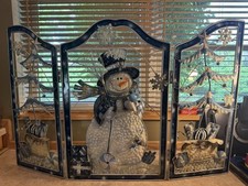 Fireplace screen christmas for sale  Linton