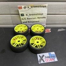 GRP SOLID LOW PROFILE Amarelo S7 Conjunto Completo de Pneus de Velocidade Drift Hoons Cinto 17mm R/C comprar usado  Enviando para Brazil