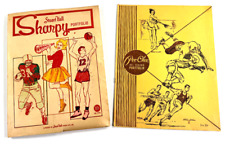 Par (x2) 1950s School Sports Folder Binder cheerleader futebol DIVERTIDO comprar usado  Enviando para Brazil
