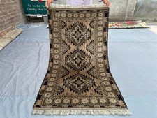 Tapete tribal desbotado de terracota vintage afegão com nós à mão 2'10 x 4'11 pés comprar usado  Enviando para Brazil