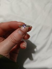 Amethyst heart ring for sale  BROMSGROVE