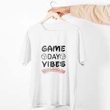 Camiseta Game Day Vibes, Camiseta Game Day, Mãe de Beisebol, Camiseta Esportiva comprar usado  Enviando para Brazil