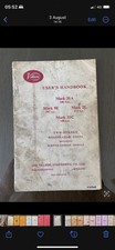 Villiers user handbook for sale  WREXHAM