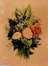Antique chromolithograph flowe for sale  Watervliet