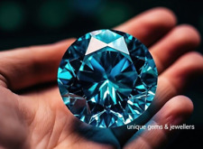 10 quilates extravagante azul corte redondo VVS1 diamante qualidade premium pedra preciosa solta 1+ presente comprar usado  Enviando para Brazil